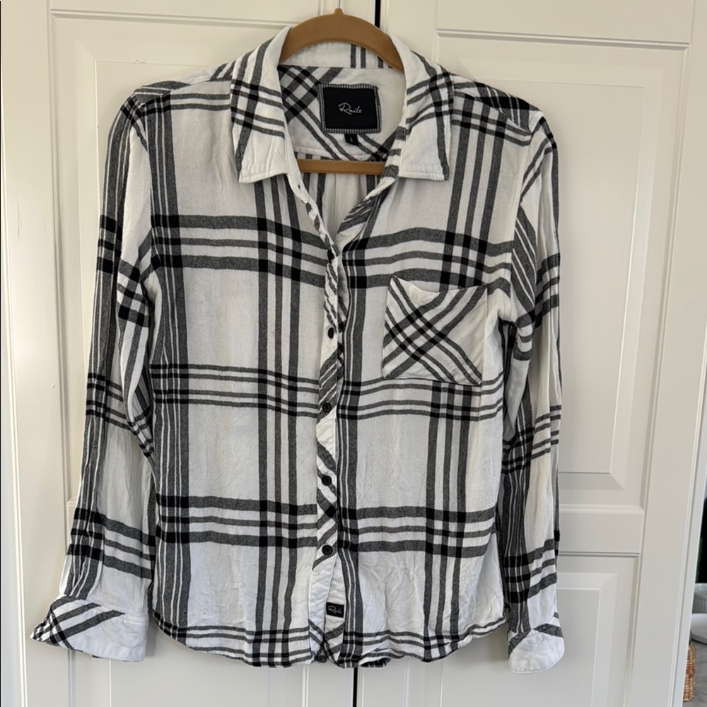 Rails Monochrome Plaid Button-Up Shirt